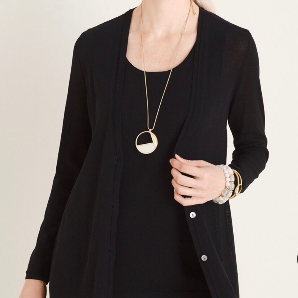 Chicos Everyday Cardigan- duster length- Sz 3 or XL